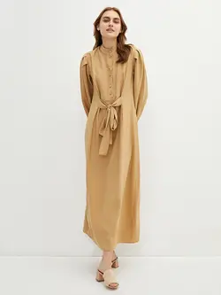 پیراهن بلند زنانه بژ السی وایکیکی