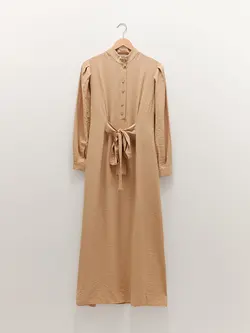 پیراهن بلند زنانه بژ السی وایکیکی