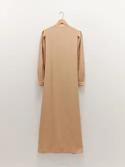پیراهن بلند زنانه بژ السی وایکیکی