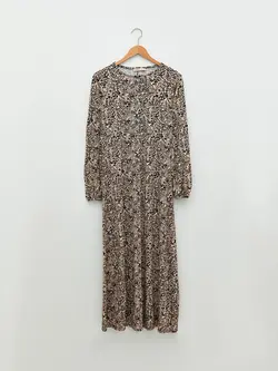 پیراهن بلند زنانه بژ السی وایکیکی