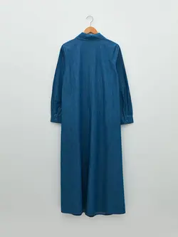 پیراهن بلند زنانه آبی السی وایکیکی