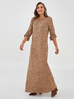 پیراهن بلند زنانه بژ السی وایکیکی