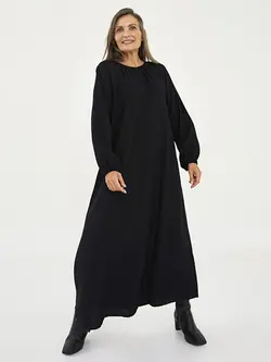 پیراهن بلند زنانه مشکی السی وایکیکی