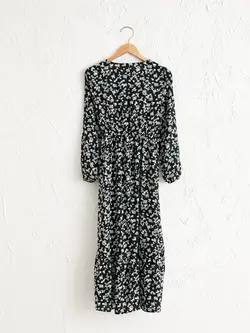 پیراهن بلند زنانه مشکی السی وایکیکی