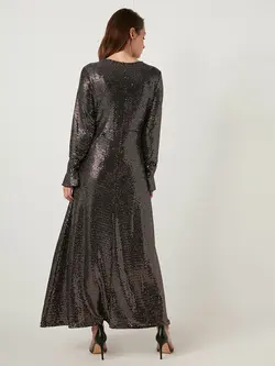 پیراهن بلند زنانه مشکی السی وایکیکی