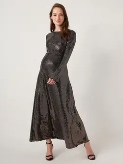 پیراهن بلند زنانه مشکی السی وایکیکی