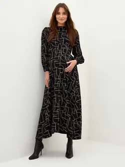 پیراهن بلند زنانه مشکی السی وایکیکی