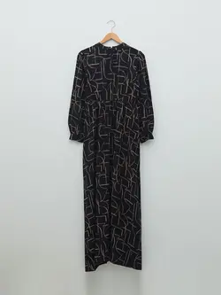 پیراهن بلند زنانه مشکی السی وایکیکی