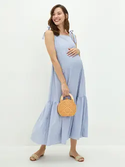 پیراهن بلند زنانه آبی السی وایکیکی