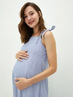 پیراهن بلند زنانه آبی السی وایکیکی