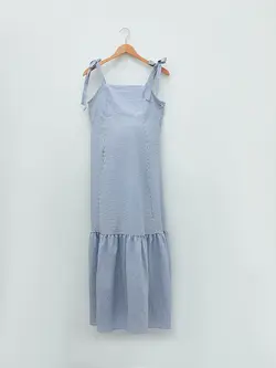 پیراهن بلند زنانه آبی السی وایکیکی