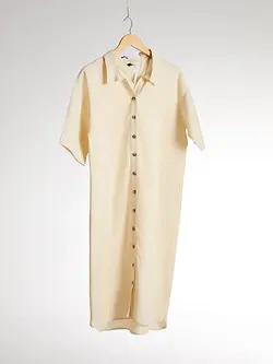 پیراهن سایز بزرگ زنانه بژ السی وایکیکی