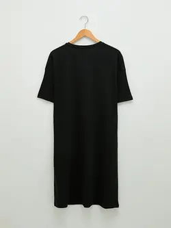 پیراهن سایز بزرگ زنانه مشکی السی وایکیکی