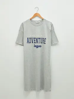 پیراهن سایز بزرگ زنانه خاکی السی وایکیکی