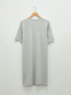 پیراهن سایز بزرگ زنانه خاکی السی وایکیکی