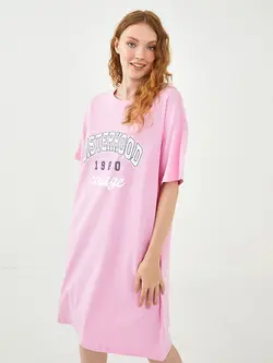 پیراهن سایز بزرگ زنانه صورتی السی وایکیکی