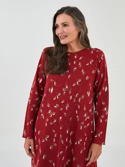 پیراهن بلند زنانه زرشکی السی وایکیکی