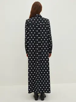 پیراهن بلند زنانه مشکی السی وایکیکی