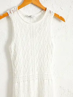 پیراهن بلند زنانه سفید السی وایکیکی