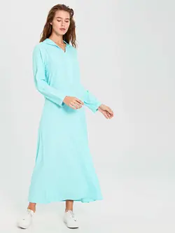 پیراهن میدی زنانه آبی السی وایکیکی