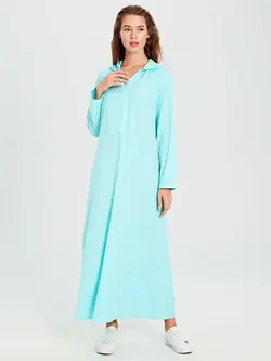 پیراهن میدی زنانه آبی السی وایکیکی