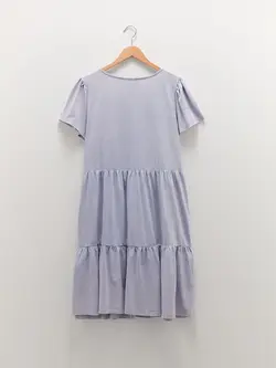 پیراهن سایز بزرگ زنانه بنفش روشن السی وایکیکی