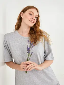 پیراهن سایز بزرگ زنانه خاکی السی وایکیکی