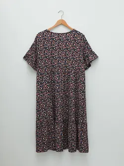 پیراهن سایز بزرگ زنانه صورتی روشن السی وایکیکی