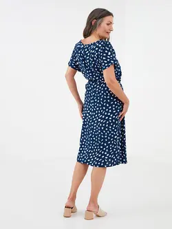 پیراهن میدی زنانه سرمه ای السی وایکیکی