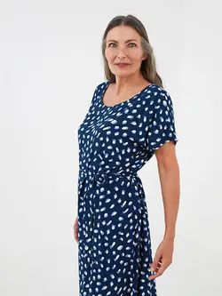 پیراهن میدی زنانه سرمه ای السی وایکیکی