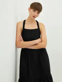 پیراهن میدی زنانه مشکی السی وایکیکی