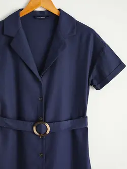 پیراهن میدی زنانه سرمه ای السی وایکیکی