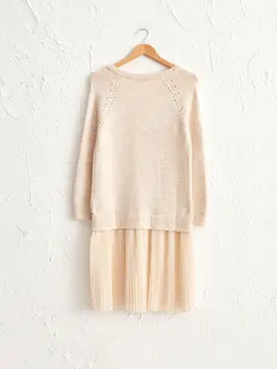 پیراهن میدی زنانه بژ السی وایکیکی