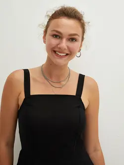 پیراهن میدی زنانه مشکی السی وایکیکی