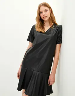 پیراهن میدی زنانه مشکی السی وایکیکی