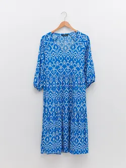 پیراهن میدی زنانه آبی السی وایکیکی