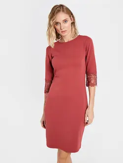 پیراهن میدی زنانه صورتی السی وایکیکی