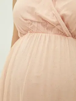 پیراهن میدی زنانه صورتی روشن السی وایکیکی