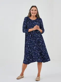 پیراهن میدی زنانه سرمه ای السی وایکیکی