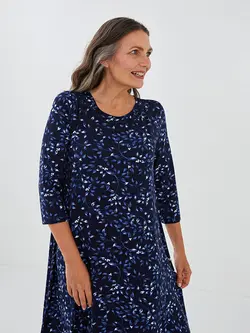 پیراهن میدی زنانه سرمه ای السی وایکیکی