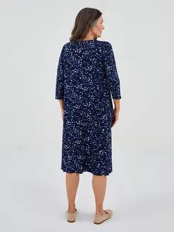 پیراهن میدی زنانه سرمه ای السی وایکیکی