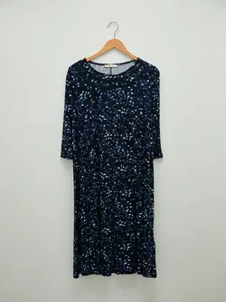 پیراهن میدی زنانه سرمه ای السی وایکیکی