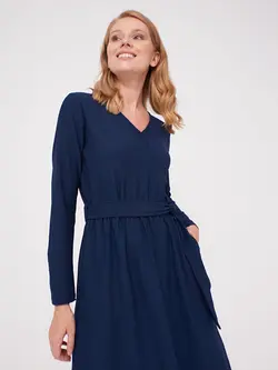 پیراهن میدی زنانه سرمه ای السی وایکیکی