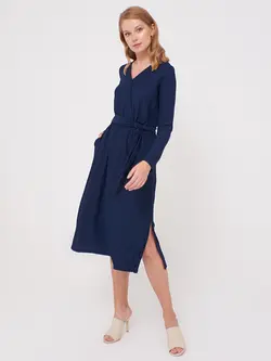 پیراهن میدی زنانه سرمه ای السی وایکیکی