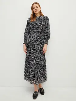 پیراهن بلند زنانه مشکی السی وایکیکی