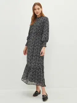 پیراهن بلند زنانه مشکی السی وایکیکی