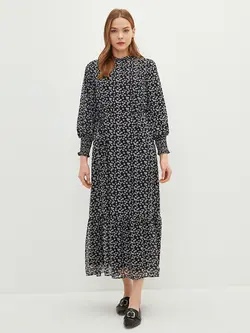 پیراهن بلند زنانه مشکی السی وایکیکی