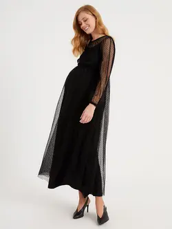 پیراهن بلند زنانه مشکی السی وایکیکی