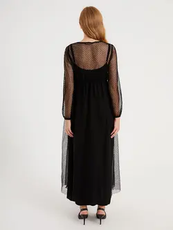 پیراهن بلند زنانه مشکی السی وایکیکی