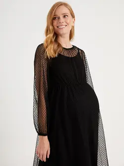 پیراهن بلند زنانه مشکی السی وایکیکی